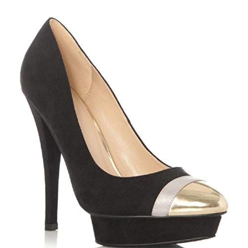 Electra Platform Pumps Capped Toe Heels Stiletto
